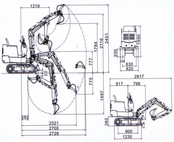 LZ-08 mini excavator